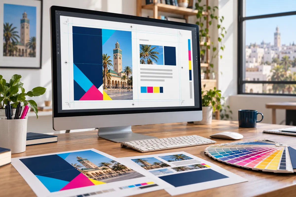 Design graphique à Casablanca : créer un fichier imprimable — impression par Imprimerie Casa, imprimerie à Casablanca