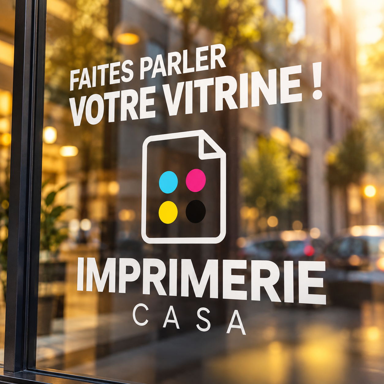 Lettrage adhésif à Casablanca
